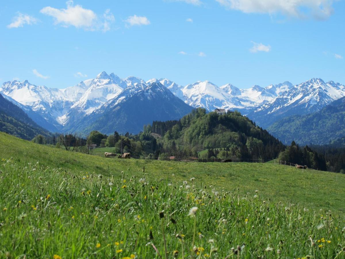 Hornblick Fewo- Ab Mai Freie Fahrt Mit Bergbahnen Oberstdorf Buitenkant foto